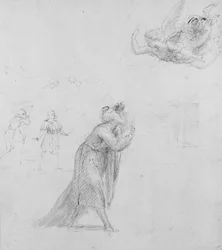 Recto: De Engel die aan Joachim verschijnt, WA1846.204